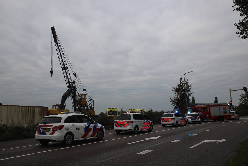 Veel hulpverleners aanwezig bij incident