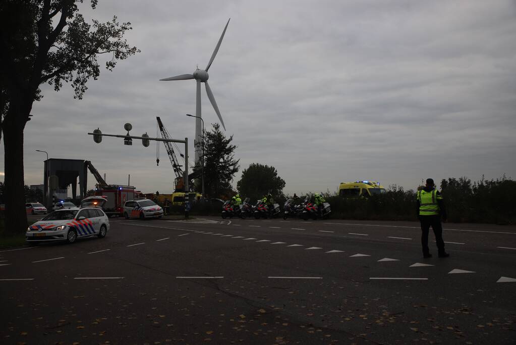 Veel hulpverleners aanwezig bij incident