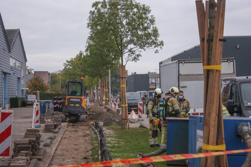 Gaslekkage na graafwerkzaamheden