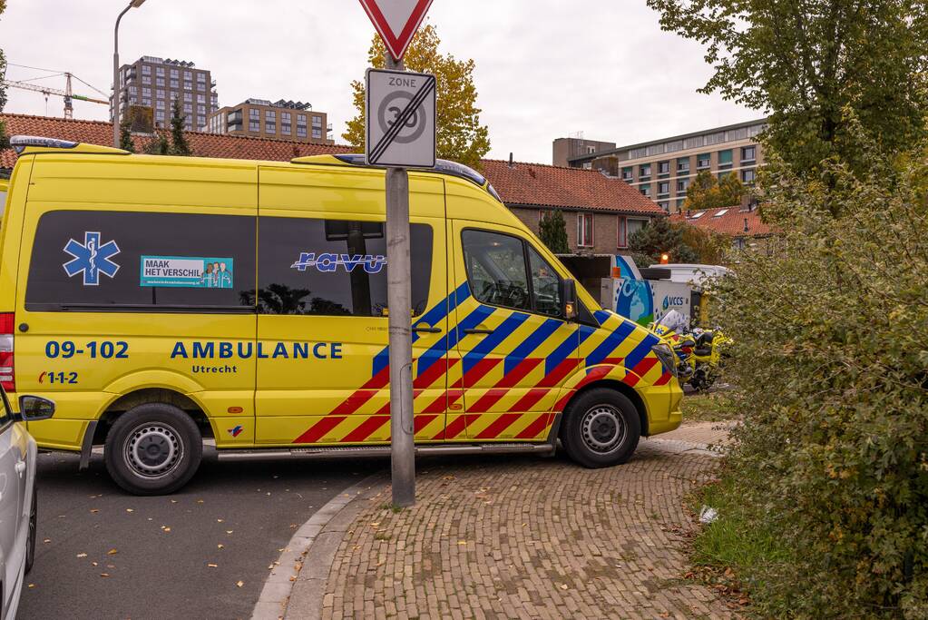 Fietser gewond door aanrijding met containerreiniger