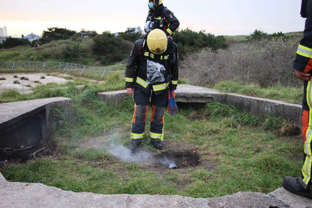 Brand in de duinen snel onder controle