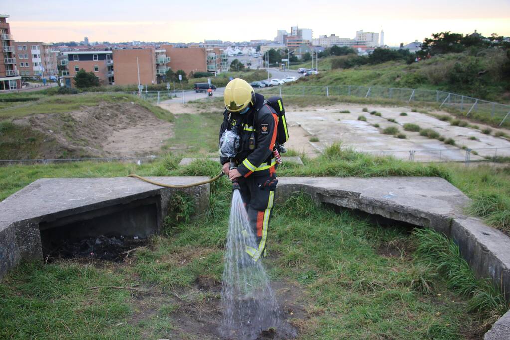 Brand in de duinen snel onder controle