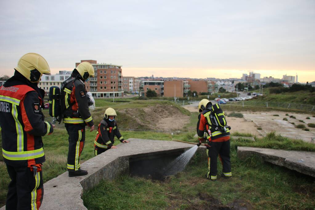 Brand in de duinen snel onder controle