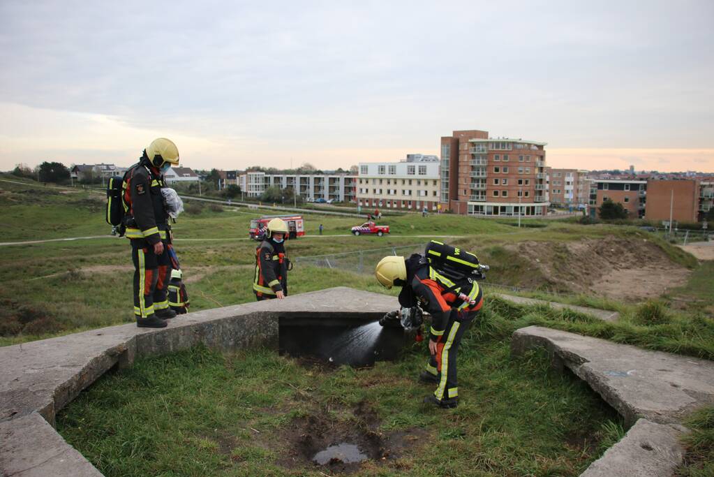 Brand in de duinen snel onder controle
