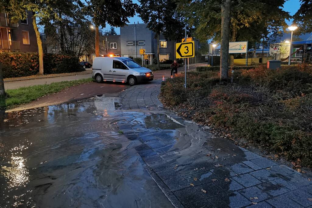 Waterballet na gesprongen leiding