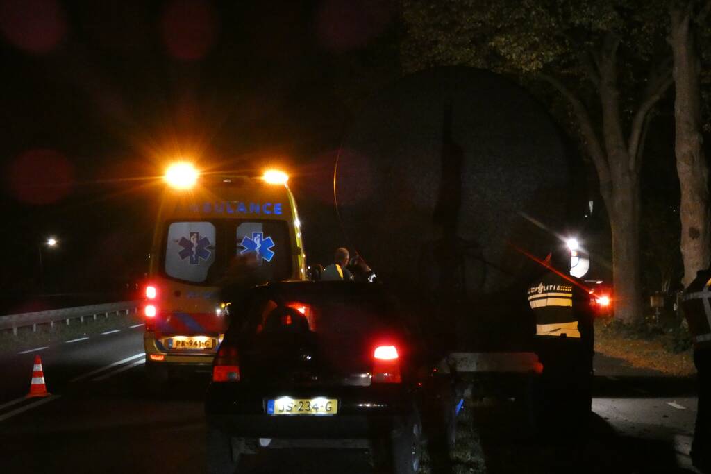 Gewonde bij aanrijding met tractor