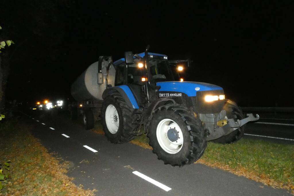 Gewonde bij aanrijding met tractor