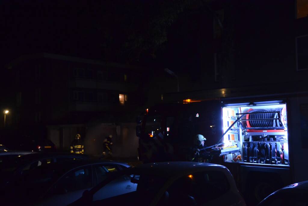 Uitslaande brand in garagebox