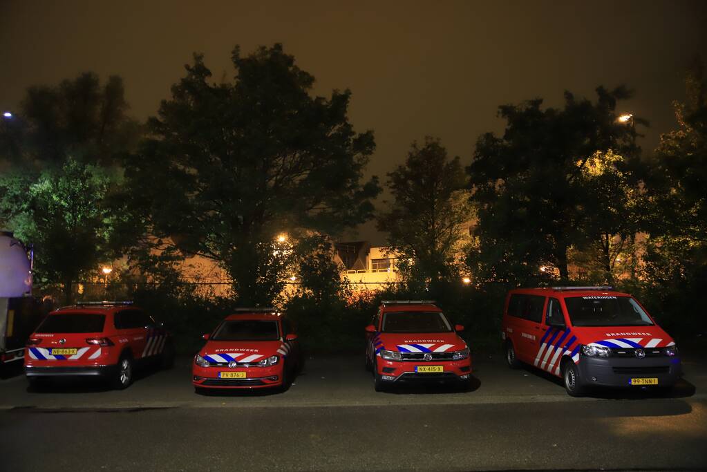 Grote brand in bedrijfspand