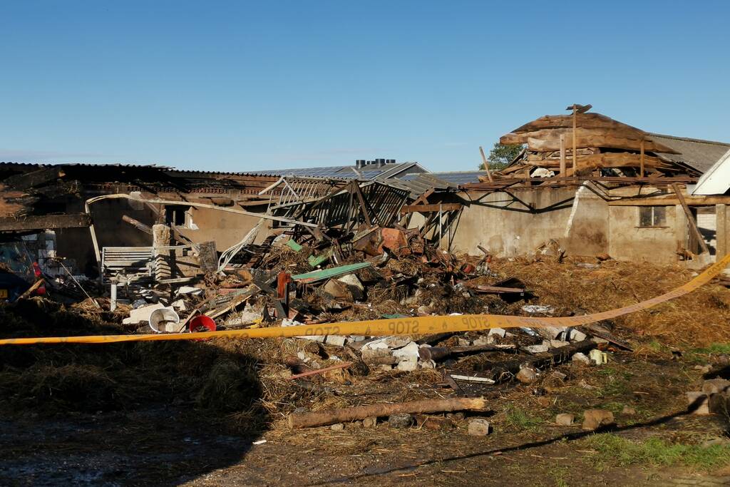 Enorme schade na uitslaande brand in schuur