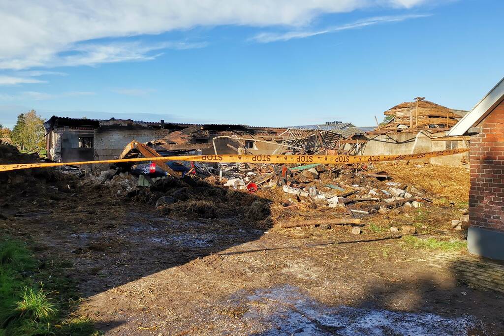 Enorme schade na uitslaande brand in schuur