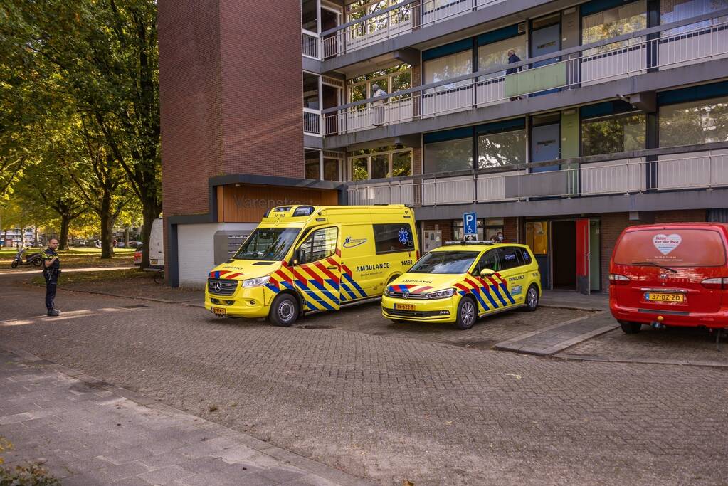 Traumahelikopter landt voor incident in flatwoning