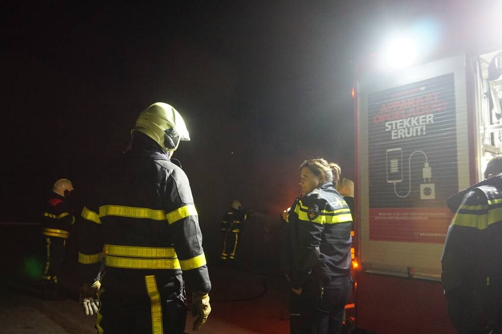 Flinke brand in bouwcontainer in nieuwbouwwijk