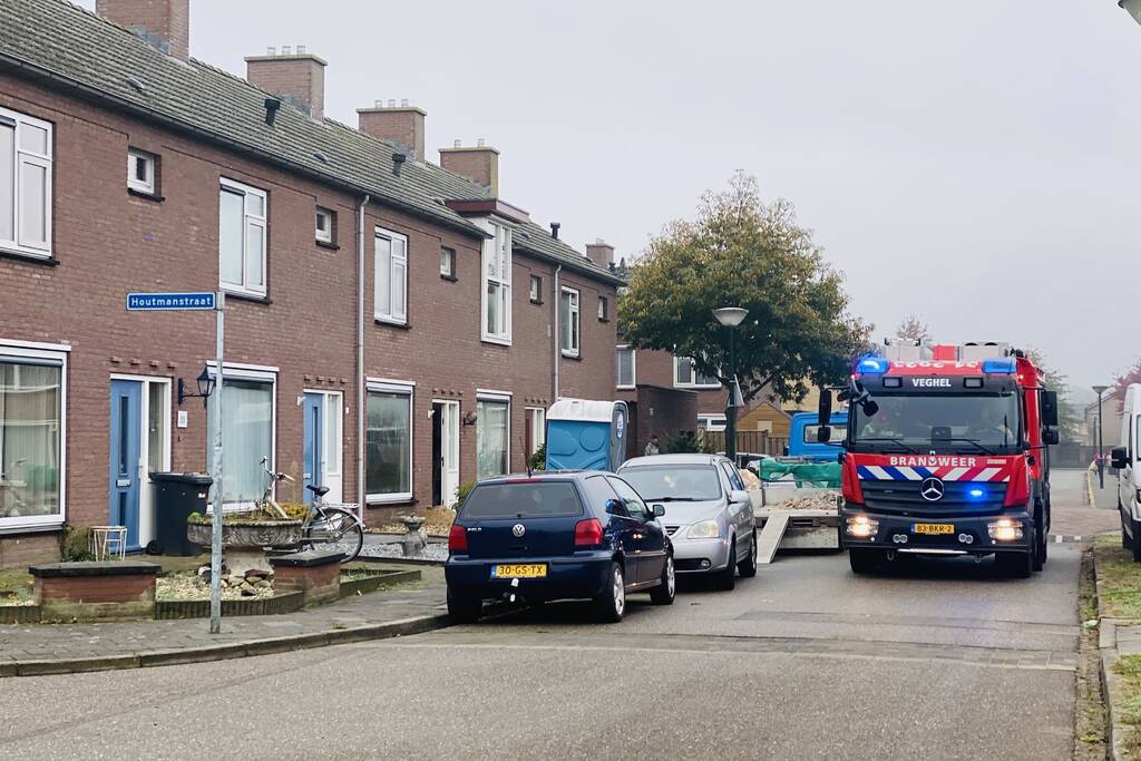Bouwvakkers veroorzaken gaslekkage in woning