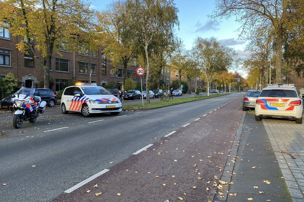 Ongeval tussen scooterrijder en fietsster