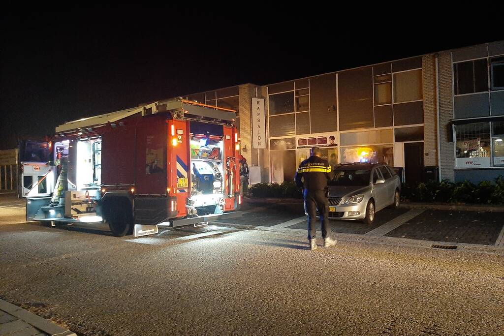 Brand in kapsalon