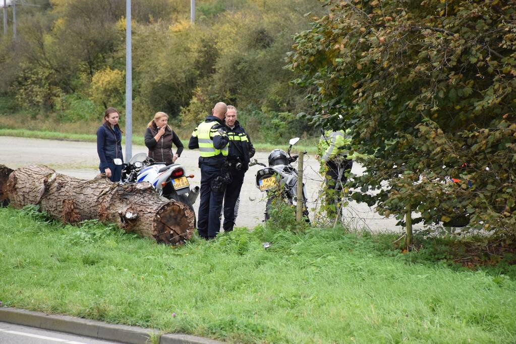 Traumahelikopter landt voor eenzijdig ongeval met motorrijder