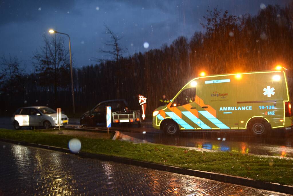 Gewonde na frontale aanrijding