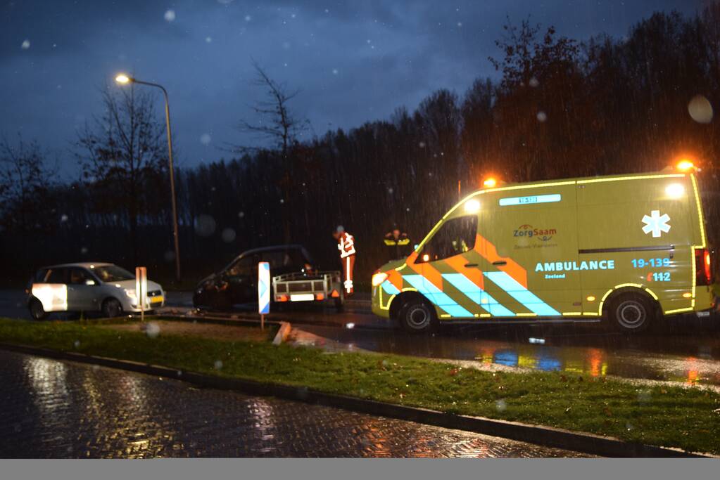 Gewonde na frontale aanrijding