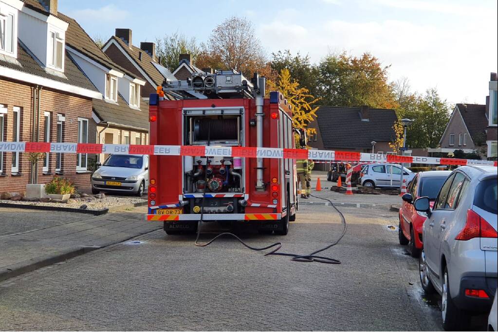 Straat afgesloten vanwege gaslekkage