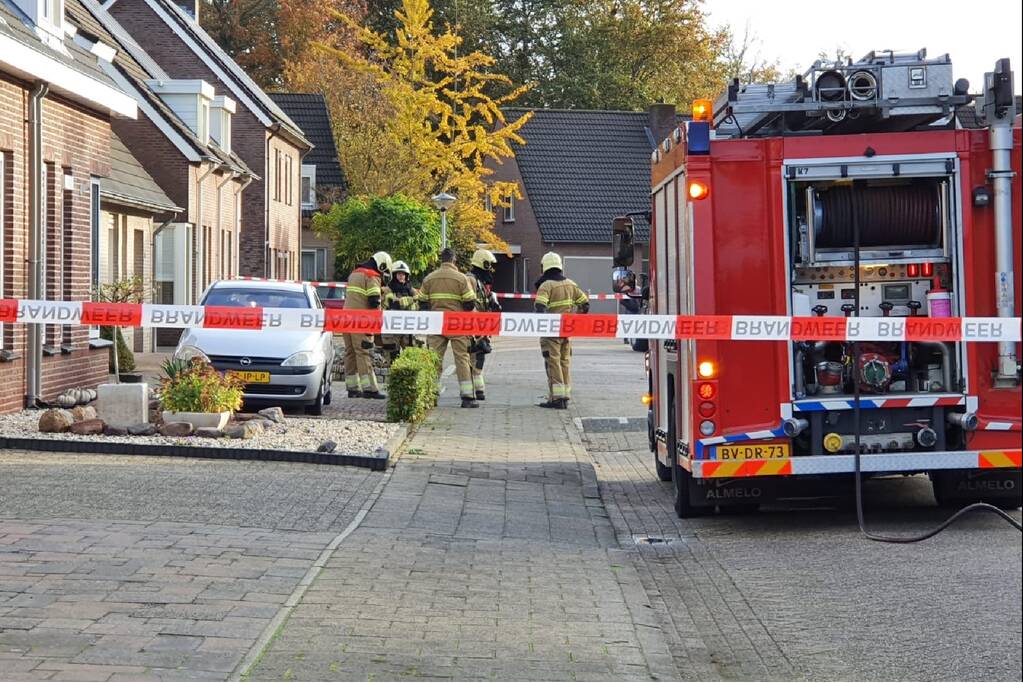 Straat afgesloten vanwege gaslekkage