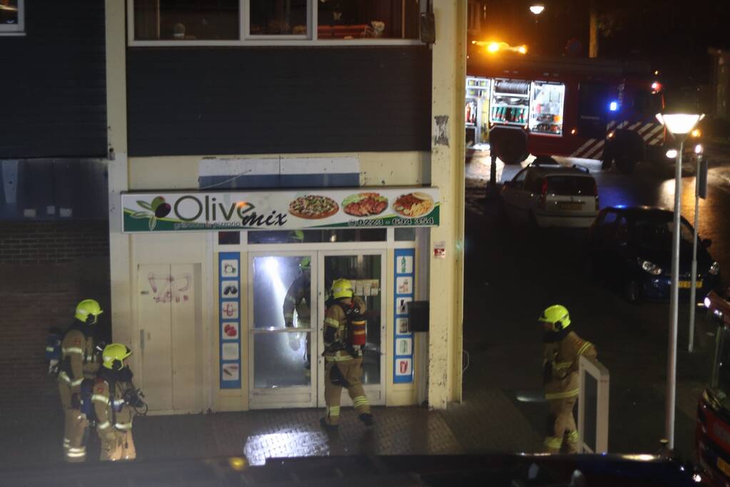 Grote brand in winkelpand