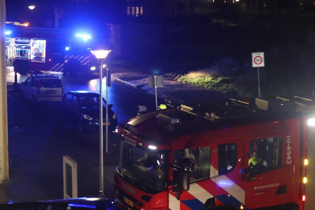 Grote brand in winkelpand