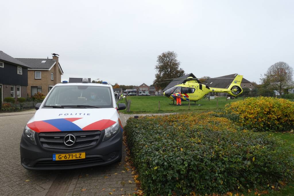 Traumahelikopter ingezet voor gewond kind