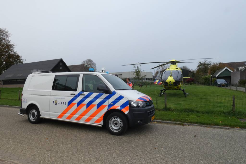 Traumahelikopter ingezet voor gewond kind