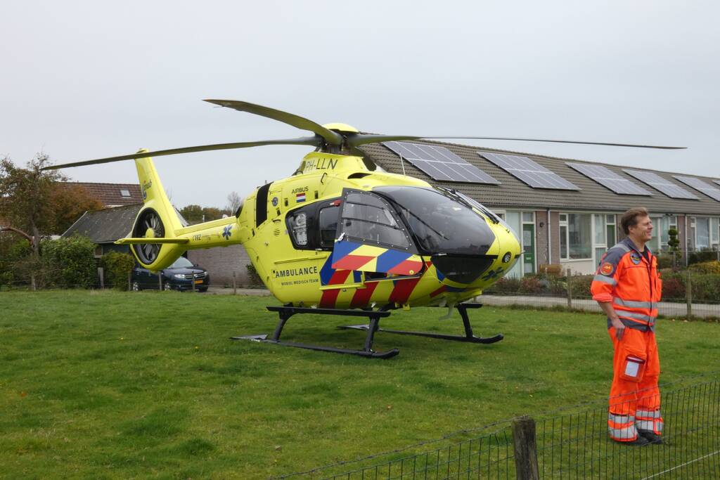 Traumahelikopter ingezet voor gewond kind