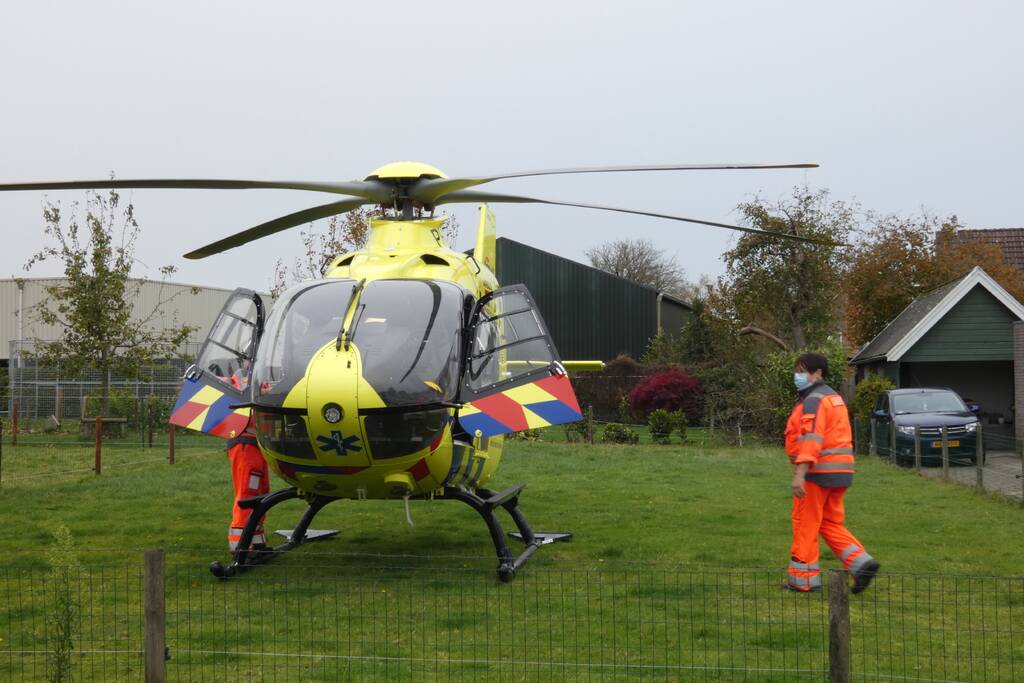 Traumahelikopter ingezet voor gewond kind