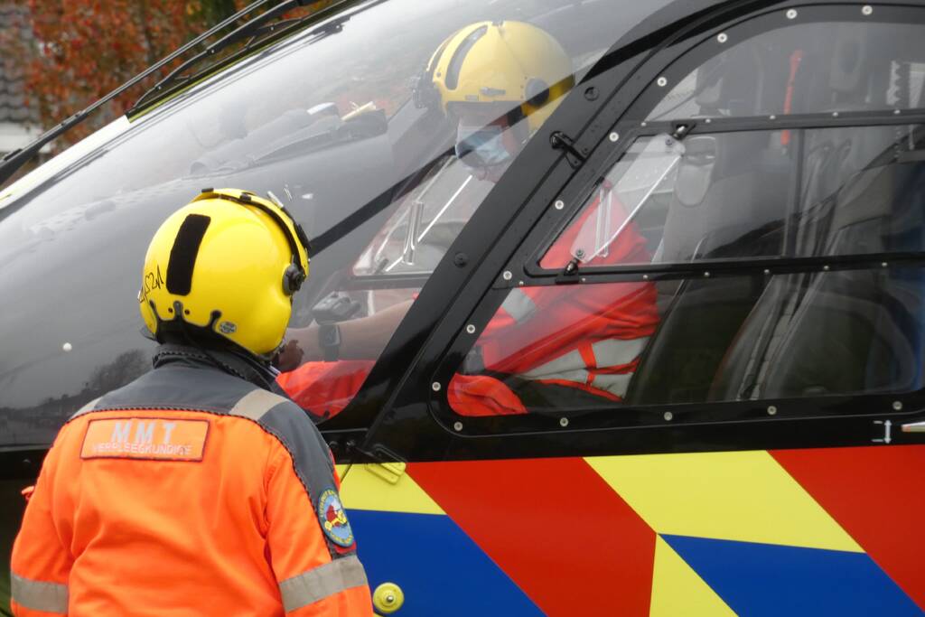 Traumahelikopter ingezet voor gewond kind