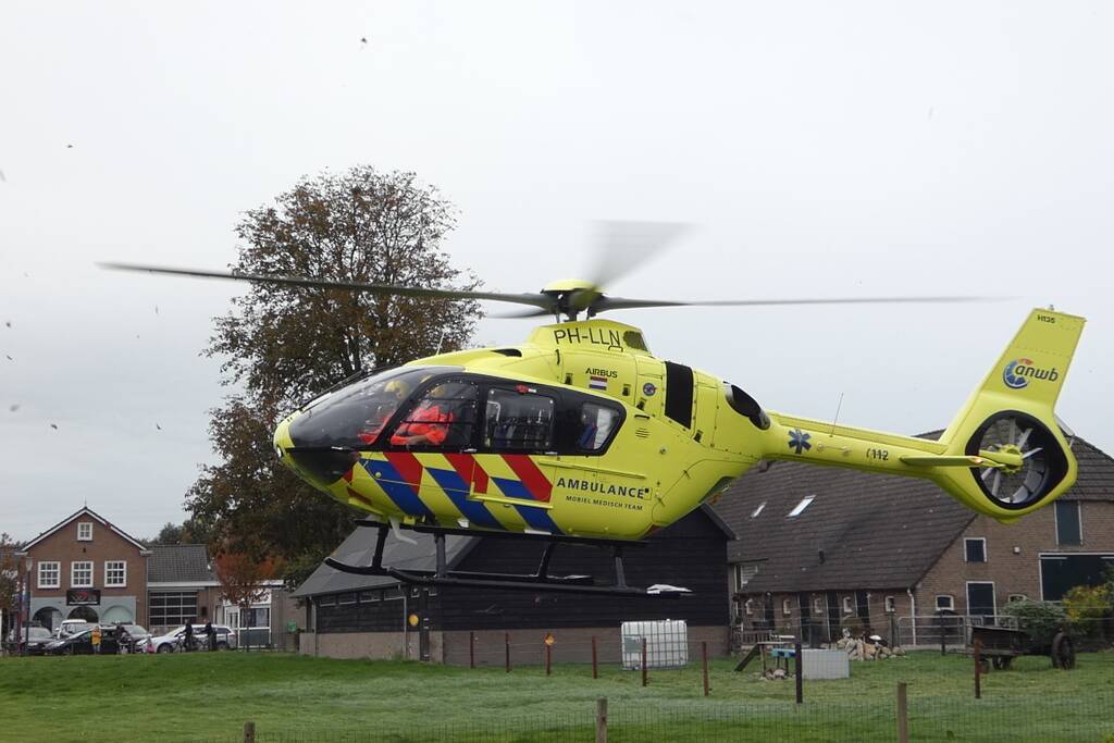 Traumahelikopter ingezet voor gewond kind