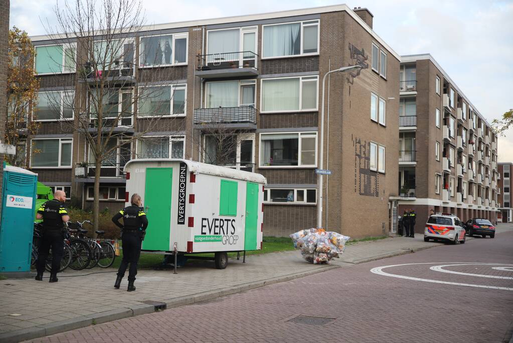 Politie doet inval in appartementencomplex