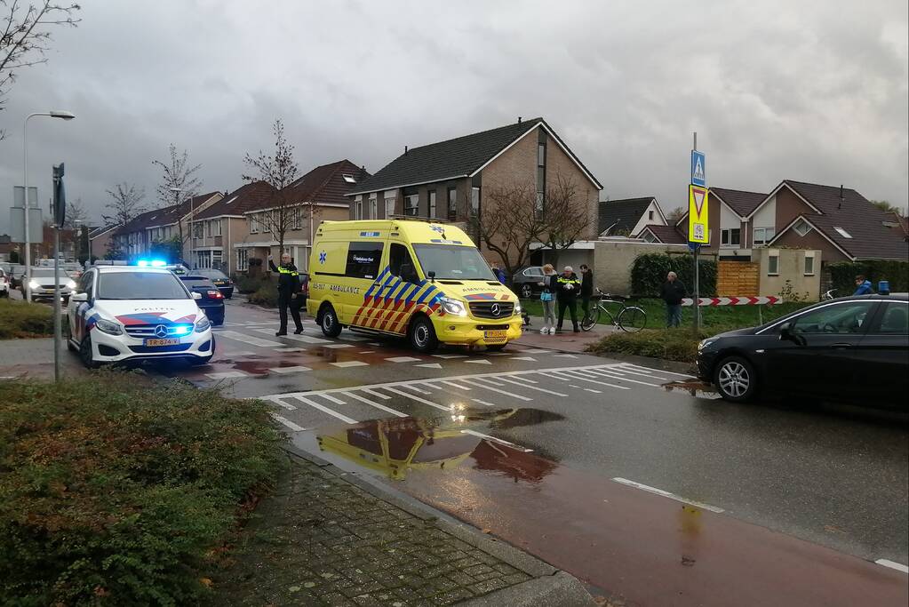 Fietser gewond na aanrijding met auto