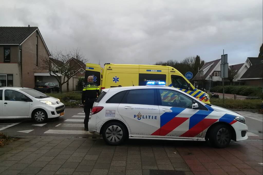 Fietser gewond na aanrijding met auto