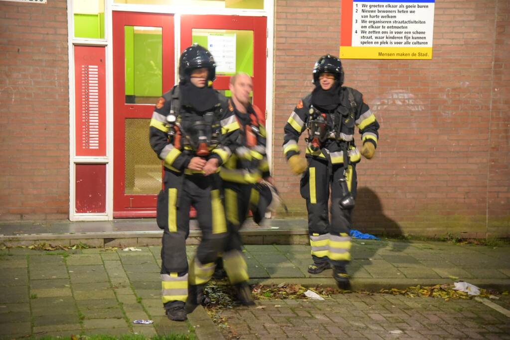 Onderzoek in woning na rookontwikkeling