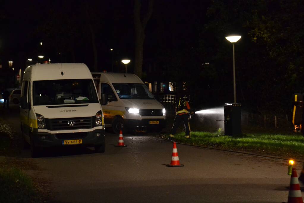 Brand in stroomkast