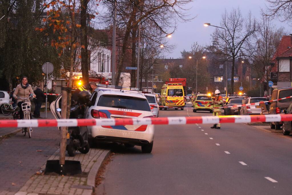 Traumahelikopter ingezet bij woningbrand