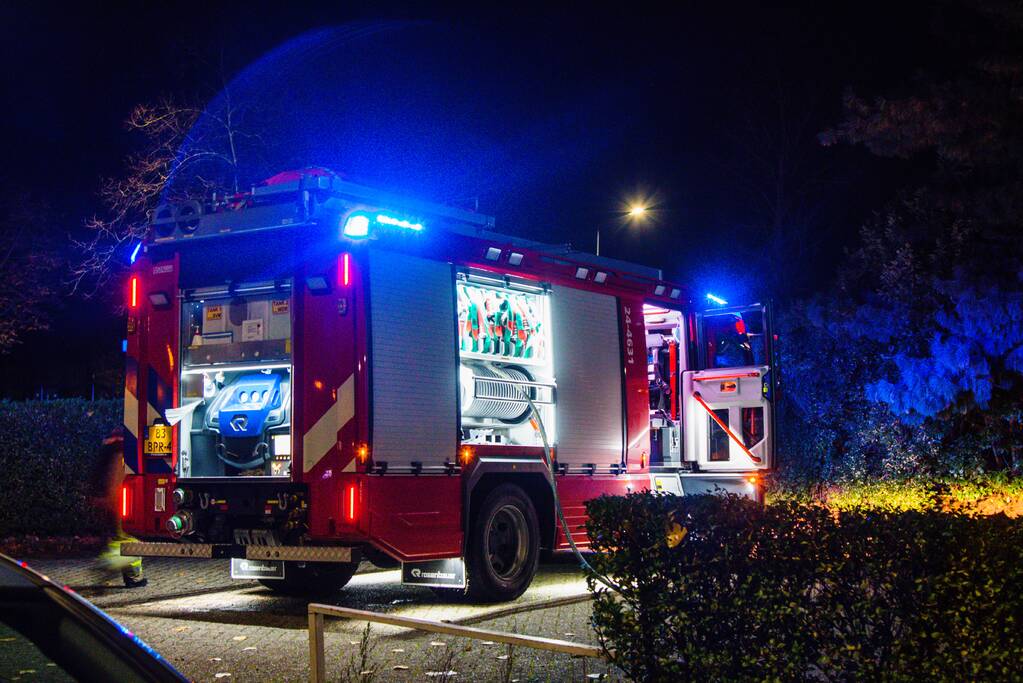 Auto verwoest door brand