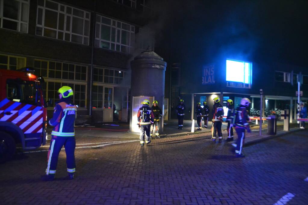 Felle brand in oud pand