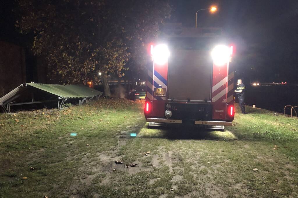 Autobrand blijkt buitenbrand