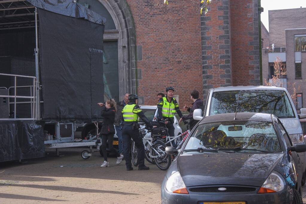 Demonstratie voor de vrijheid bij Onze Lieve Vrouwetoren