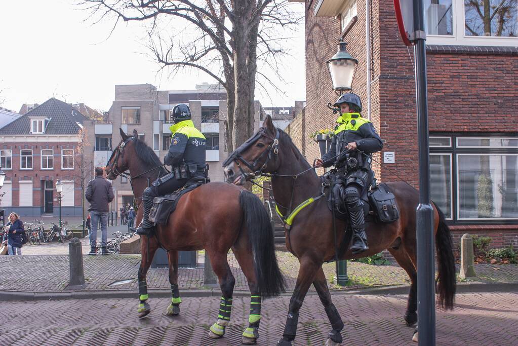 Demonstratie voor de vrijheid bij Onze Lieve Vrouwetoren