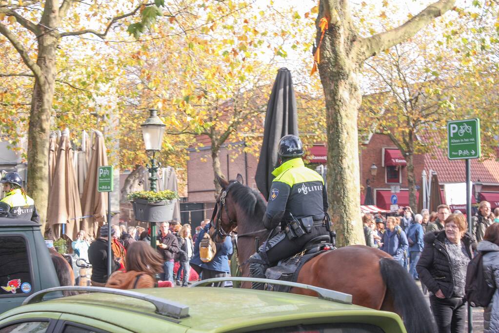 Demonstratie voor de vrijheid bij Onze Lieve Vrouwetoren