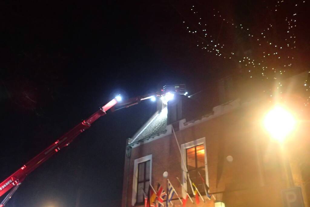 Brand in schoorsteen van Hotel The Roosevelt