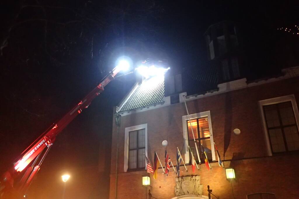 Brand in schoorsteen van Hotel The Roosevelt
