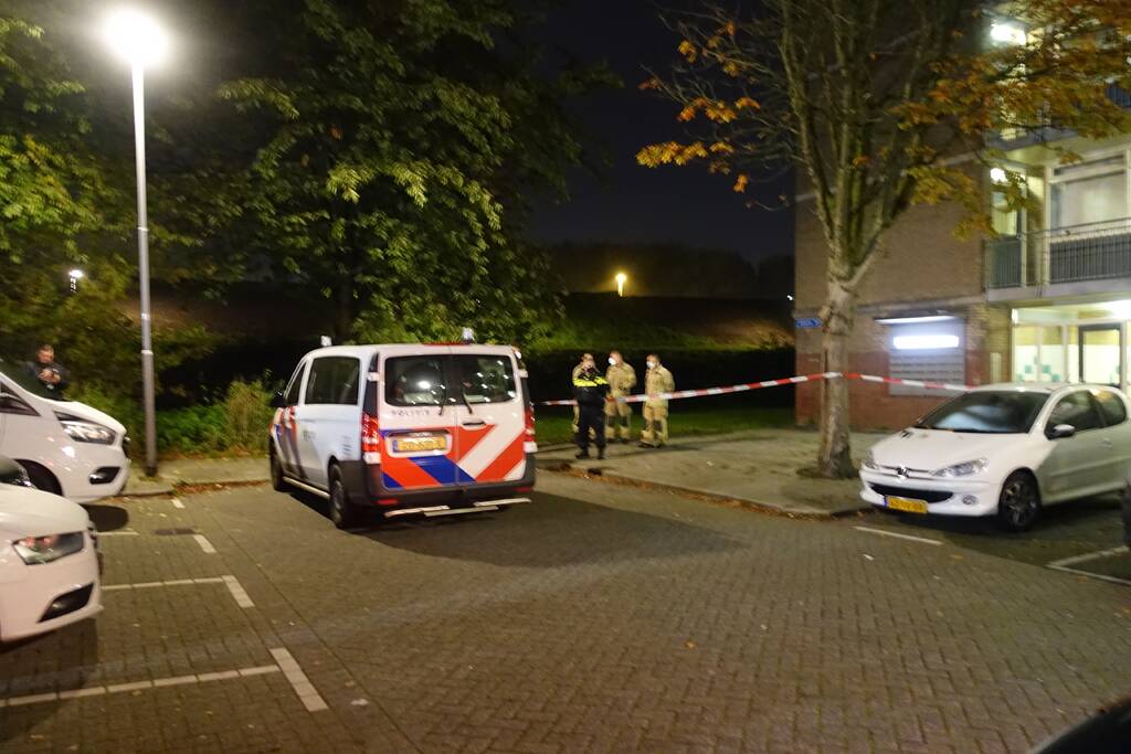 Vuurwerk afgestoken in trappenhuis portiekflat