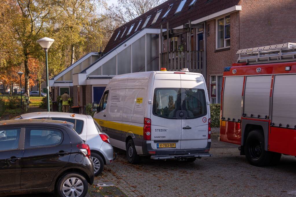 Gasleiding geraakt bij graafwerkzaamheden in tuin