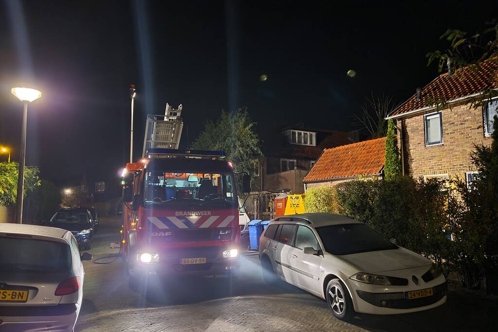 Veel rook bij brand in schuur